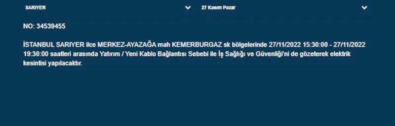 İstanbullular dikkat! Hafta sonu 22 ilçede elektrik kesintisi 8